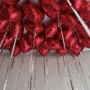 CEILING HEART BALLOONS