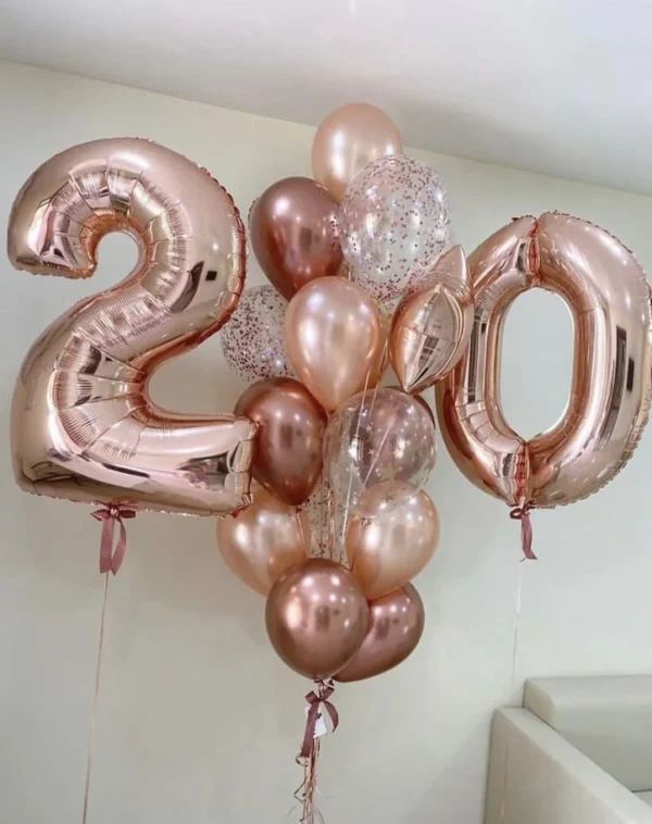20th Birthday Balloons Bouquet