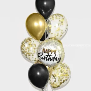 Gold Confetti Birthday Bouquet