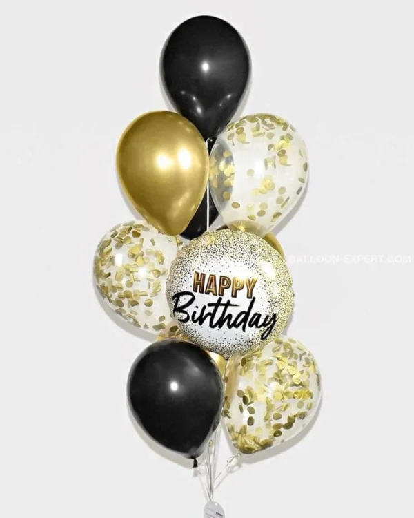 Gold Confetti Birthday Bouquet