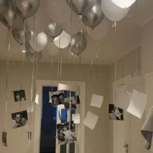 Ceiling Balloons With Picture Hanging