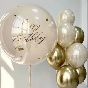 Double Stuff Birthday Balloons Bouquet
