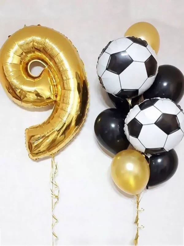 Football Foil Balloon Bouquet