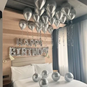 Silver Theme Birthday Decor