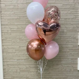 Pink & White Balloons Bouquet